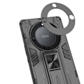 Miniatyrbild 5 av 5: For Honor Magic 5 Lite 5g /x40 5g / X9a 5g Kickstand Phone case Dropsäkert hård PC Mjuk Tpu Hybrid Cover Silver