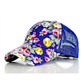 Miniatyrbild 1 av 4: Print Baseball Kepsar Blommor Hip Hop Kepsar Snapback Mode Dam Fritid Platt Ben Andas Mesh Kepsar 5