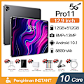 Miniatyrbild 4 av 5: Pro11 12gbram + 512gbrom 12,9 tum Android OS 12.0 Black