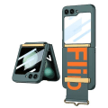 Miniatyrbild 3 av 4: Z Flip 5 Case, Smal Hård Pc Stötsäker Halkfri Case För Samsung Galaxy Z Flip 5 Med Handrem Ställ Silver