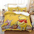 Miniatyrbild 2 av 4: Winnie The Pooh sängkläder set med tre delar B 220*240cm three-piece set