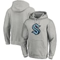Miniatyrbild 1 av 4: Luvtröja i mjuk fleece herr Seattle Kraken Hockeydräkt Baseballrockar Sporttröja Casual Grey A XL