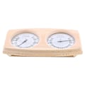 Miniatyrbild 1 av 5: 2 i 1 basturum Trätermometer Hygrometer Ångtemperatur fuktighetsmätare null none