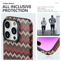 Miniatyrbild 3 av 5: Textile Texture Matt Case för iPhone 15 Red