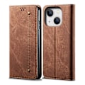 Miniatyrbild 1 av 5: Denim Texture Case för iPhone 15 Plus Brown