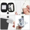 Miniatyrbild 2 av 5: Smartphone Camera Mirror Reflection Clip Kit, Mobiltelefon Reflection Camera Clip Selfie Reflector, Mobile Phone Shooting Supplies Black - with remote