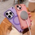 Miniatyrbild 2 av 5: Magsafe- case kompatibelt med Iphone 15 Pro Max, genomskinligt hårt Pc- cover Mjuk Tpu Bumper Matt Military Anti-dropp- cover Pink For iPhone 15 Pro Max