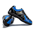Miniatyrbild 2 av 5: Fotbollsskor för barn Pojkar Flickor Fotbollsskor Grästräning Sport Skor Sneakers Yj22030 BlackBlue 31