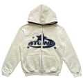 Miniatyrbild 1 av 4: Män Printed huvtröjor Harajuku High Street huvtröjor Y2k Streetwear Hip Hop Gothic Zip Up Loose Jacka Kappor Apricot M
