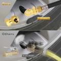 Miniatyrbild 6 av 7: 4PCS Kulinflator Air Chuck, 1/4&#39;&#39; FNPT Closed Flow Air Chuck, däckinflatortillbehör, Closed Ball Tire Air Chuck med 1/4 tum F