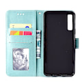 Miniatyrbild 4 av 4: Plånbok med tryckt mandalamönster med flip-back- case för Samsung Galaxy A7/a750-lila Multicolor
