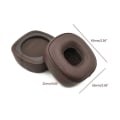 Miniatyrbild 5 av 5: Fårskinn läder öronkuddar Öronkuddar Kudde Headset Reparation för Major Iv 4 3 2 Brown