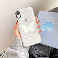 Miniatyrbild 3 av 5: Kompatibel med Iphone Xr- case Klar Söt Vit Fjärilsmönster Design För Kvinnor Flickor Estetisk Romantisk Mjuk Slim TPU Stötsäker Protevt null none