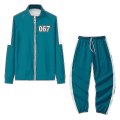 Miniatyrbild 2 av 4: Squid Game Jacka Byxor Sport Dragkedja Cardigan Digital Printing Pocket Sweatshirts Set -b M