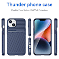 Miniatyrbild 2 av 5: Thunderbolt TPU- case för iPhone 15 Plus Blue