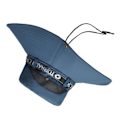 Miniatyrbild 2 av 4: Fiskehatt Andas bomull Polyester Stor brättad solhatt för män Sommar bergsklättring Navy