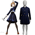 Miniatyrbild 4 av 5: Jujutsu Kaisen Cosplay Barnkostym Pojkar Flickor Kugisaki Nobara Zenin Maki Nishimiya Momo Gojo Satoru Tadori Yuji Uniform Black Gojo Satoru 130