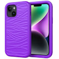 Miniatyrbild 1 av 5: Silikon + PC- case för iPhone 15 Plus Purple