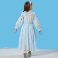 Miniatyrbild 4 av 5: Ny liten sjöjungfrudräkt för barn Ariel Princess Blue Dress Halloween Cosplay Carnival Costume 150 cm