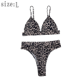Miniatyrbild 2 av 5: Summer Beach Baddräkt Baddräkt Dam Baddräkt Leopard Bikini Split Baddräkt