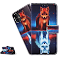Miniatyrbild 1 av 4: Galaxy A21S case Samsung Galaxy A21S Cute Fox PU-läder Flip- cover Samsung Galaxy A21S null none