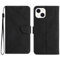 Miniatyrbild 1 av 5: Sydd präglad case för iPhone 15 Black