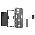 Miniatyrbild 3 av 5: För Oppo Find X5 Pro Drop Stötsäker hård PC Soft Tpu Cover Slim Fit Kickstand Phone case - Svart Green