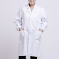 Miniatyrbild 2 av 4: Vit labbrock Doktor Sjukhus Forskarskola Fynddräkt för studenter Vuxna-c XL