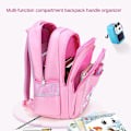 Miniatyrbild 4 av 4: Nylon student skolväska kvinnlig koreansk version 1-6 klass tecknad söt barnryggsäck Mode vilda multifunktionella väskor Bolsa