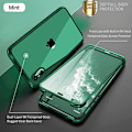Miniatyrbild 2 av 8: UBUNU iPhone Xs Max- case med skärmskydd [Inbyggt 9H hårt härdat glas], för Magsafe 360 ​​helkroppsskydd, genomskinligt skyddande iPh Mint Green