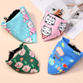 Miniatyrbild 3 av 5: Sommaren Husdjur Halsduk Tecknad Utskrift Katt Utomhus Burp-tyg Pet Bandana Blue M