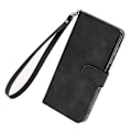 Miniatyrbild 4 av 5: För Zte Blade V40 Design Anti-drop Tpu+pu Läder Phone case Stativ Plånbok Skin-touch Feeling Cover Black