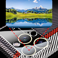 Miniatyrbild 2 av 5: Case i kolfiber för Iphone 15 Pro Max, logotypvy Ultratunt tunt case med linsskydd, kompatibelt med Magsafe Red-Black For iPhone 15 Pro Max