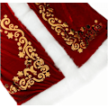 Miniatyrbild 4 av 5: Plus Size Deluxe Velvet Vuxna Juldräkt Cosplay Par Jultomtekläder Fancy Dress Xmas Uniform Kostym För Män Kvinnor Red  Man M