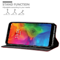Miniatyrbild 5 av 6: LG Q7 / Q7a / Q7+ Cover Case - med stativfunktion och kortplats APPLE RED Q7 / Q7a / Q7+