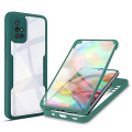 Miniatyrbild 1 av 4: För Samsung Galaxy A71 4g Akryl + Tpu 360 grader Full täckning Stötsäkert phone case Green