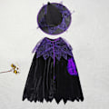 Miniatyrbild 1 av 4: 20,21 miljoner Halloween-kostymer Europeiska och amerikanska barn cosplay Anime-kostymer Häx cosplay Halloween-kostymer Purple Cloak 160
