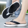 Miniatyrbild 5 av 5: Herrflip-flops stringtrosor Sandaler Komforttofflor för stranden 3C8128 Black 40