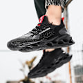 Miniatyrbild 5 av 5: Sneakers för män Löpartennisskor Lättviktsventilerande Sport Athletic 3Cc102 Black 46