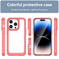Miniatyrbild 2 av 5: Akryl + TPU phone case för iPhone 15 Pro Red