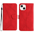 Miniatyrbild 1 av 5: Sydd präglad case för iPhone 15 Plus Red