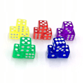 Miniatyrbild 3 av 5: Transparent Dice Akryl Underhållning Tärning Brädspel Toy For Night Bar Pub Ktv null none