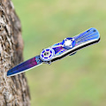 Miniatyrbild 2 av 5: Fidget Spinner & Fällbar Skärare i Rostfritt Stål Blad Hand Toy Utomhus Camping Överlevnadsverktyg Ny null none