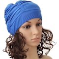 Miniatyrbild 4 av 4: Dam Flickor Plisserad Mjukt tyg Mössa/ cap/turban Cap Fin hatt för dreadlocks Långt hår Sommar/hav/pool Kul lek