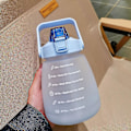 Miniatyrbild 5 av 5: 1400 ml vattenflaska med tidsmarkör Läcktät sugkopp Lätt att bära Bärbar läckagesäker utomhussportvattenkokare - Jxlgv green
