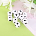 Miniatyrbild 4 av 4: 10 stycken 16mm D6 Dice Math Operators Aritmetic Dice Club Pub Brädspel M5tc null none