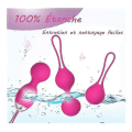 Miniatyrbild 4 av 5: 3 kg Balls Device Training Kit för att stärka toning bäckenmuskler ROSE red 4PCS