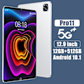 Miniatyrbild 2 av 5: Pro11 12gbram + 512gbrom 12,9 tum Android OS 12.0 White