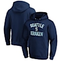 Miniatyrbild 1 av 4: Luvtröja i mjuk fleece herr Seattle Kraken Hockeydräkt Baseballrockar Sporttröja Casual Dark Bule B M