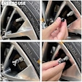 Miniatyrbild 5 av 7: ROSON ventilstamlock, 4-pack handgjorda Crown Bling Crystal Rhinestone bilhjulsdäckventil, attraktiva dammtäta biltillbehör, Universal Black